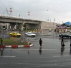 هدر رفت آب در مسیر خیابان جانبازان رشت
