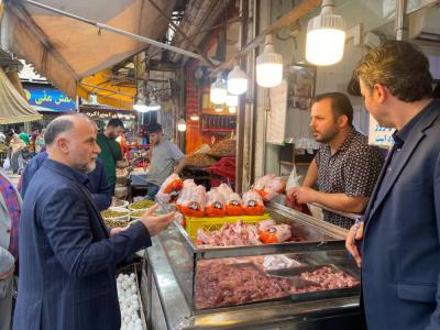 بازدید سرزده از بازار میدان شهرداری رشت