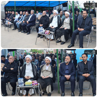 برگزاری مراسم کلنگ زنی احداث حسینیه موکب خدام العتره شهرداری رشت