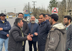 بازدید از مرحله ساخت رفیوژ میانی جاده لاکان رشت